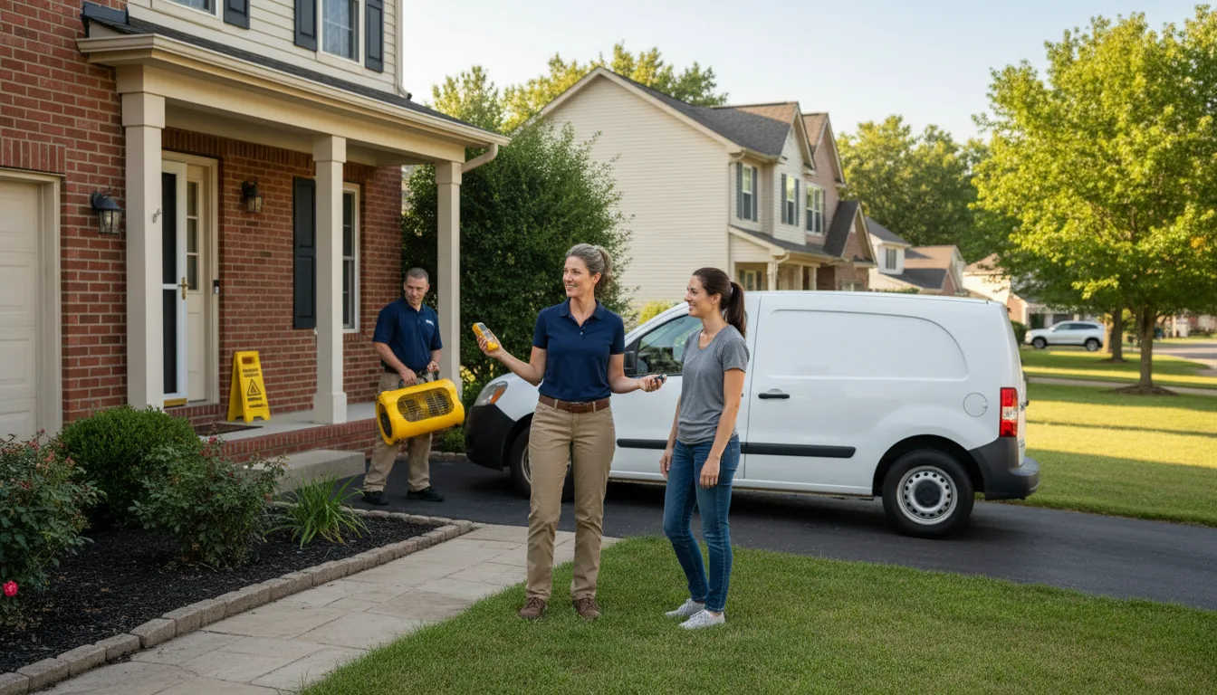 Water restoration image for Dehumidification And Cleanup Services in Hitchita, OK